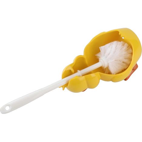 Brosse pour rebords WC, jaune, pour cuvette et salle de bain (1/5)