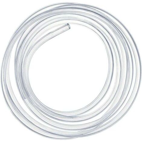 Tuyau PVC Souple Transparent 2 Mètres, 16 × 20mm Tube Flexible de Pression