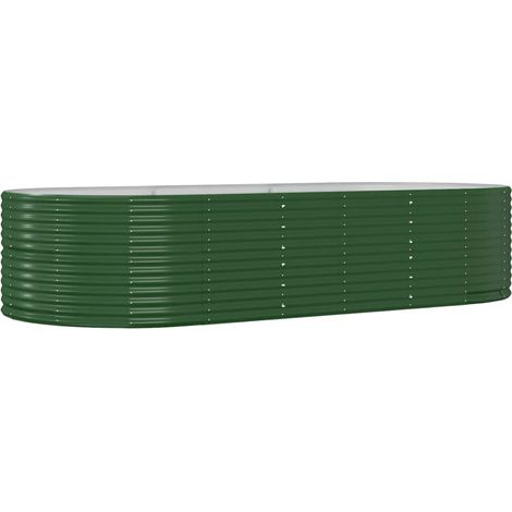 Maison Exclusive - Letto Giardino Acciaio Zincato 291x140x68 cm Verde