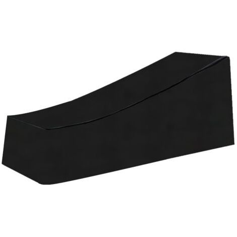 Sollbry Housse de Chaise Longue Exterieur,Imperméable, Coupe-Vent, Anti-UV, Tissu Housse de Protection Bain de Soleil, Transat (210754080cm) - Noir (1/5)