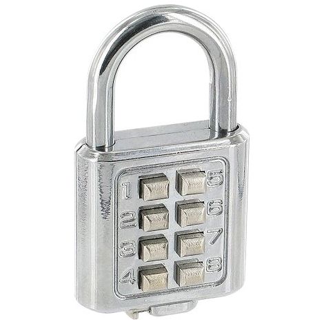 Cadenas safetool acier nickelé 35 mm combinaison digitale