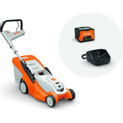 STIHL Rasenmäher RMA 239 C Set AK 20 + AL 101