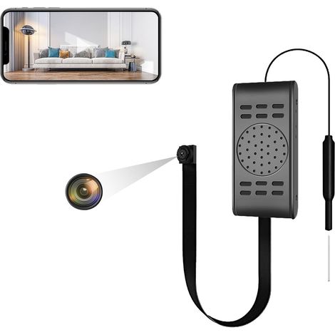 Caméra Espion WiFi sans Fil Mini 1080P caméra cachée caméra de Surveillance caméra bébé sécurité vidéo avec détection de Mouvement pour extérieure Interieure enregistreu (1/5)