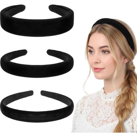Haarband - 3er-Set - Schwarz - Groß - Damen - Haarband - 3er-Set - Schwarz - Groß - Damen (1/5)