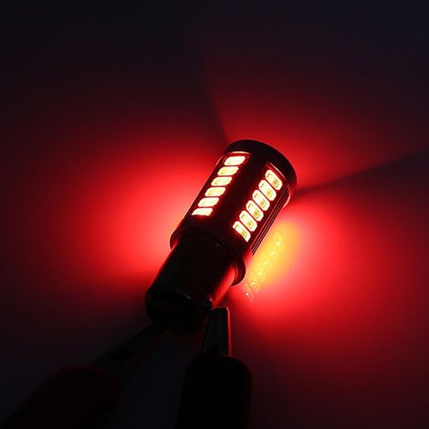 Lot de 2 ampoules à LED pour phare de voiture p21 / 5w LED BAY15D 1157 Feux clignotants arrière DRL Feux LED clignotant rouge 12 V