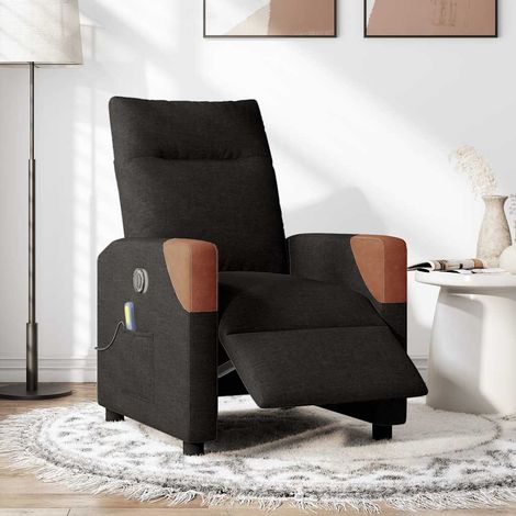 Maison Exclusive - Massagesessel Elektrisch Schwarz Stoff