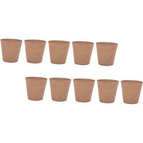 1 Satz Mulch Töpfe Abbaubare Anzuchtbecher Für Pflanzen Umweltfreundliche Anzuchttöpfe Hochwertigem Pulp Material Für Garten Und Pflanzenpflege 25 Stück (1/5)