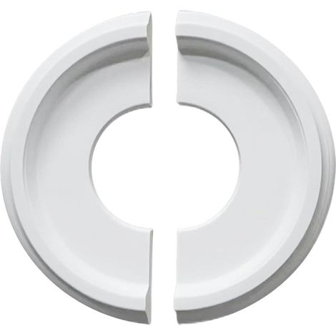 Plaque de plafond design de 25,4 cm de diamètre extérieur de 10,2 cm de diamètre intérieur pour luminaires, ventilateur, décoration non adhésive (1/5)