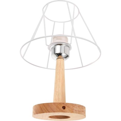 Lampe de Chevet Table Fer et Bois Style Moderne Simple pour (1/5)