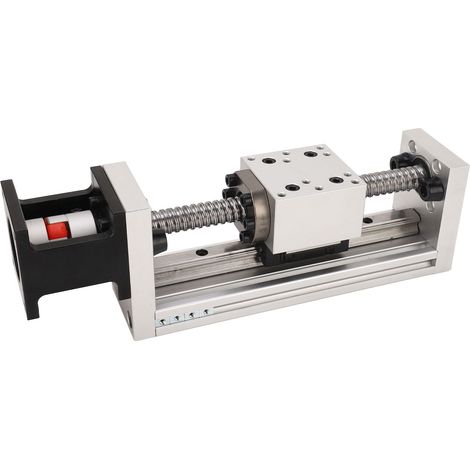 Table coulissante à vis à billes 100mm, glissière linéaire de précision, module de translation CNC avec moteur pas à pas, chariot de guidage compact (1/5)
