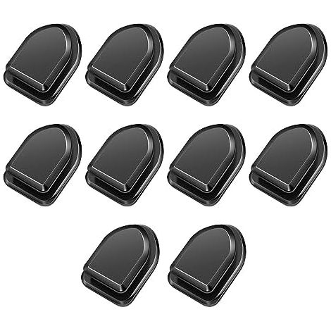 Filiyano – câble USB – Lot de 10 mini crochets de voiture autocollants noirs de 3 cm, multifonctionnels, pour clés et câble USB. (1/5)