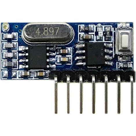 Module de décodage-réception sans fil superhétérodyne 433 MHz, récepteur de décodage à 4 canaux pour 43 JS (1/5)