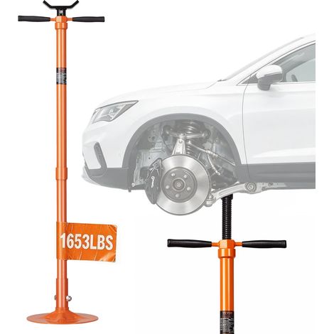Vérin de Fosse et sous Pont avec Capacité de Charge 0,75 T, Cric Levage de 134 à 193 cm, Vis Filetée Autobloquante, Poignée Rotative Montée sur Roulement, pour Soutenir Composants de Véhicule (1/5)