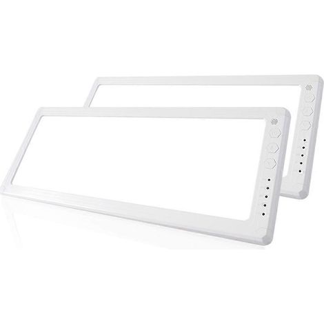Plafonnier intérieur pour camping-car, camionnette ou camping-car, avec 156 LED, 3 couleurs et intensité variable (12-30 V). (1/5)