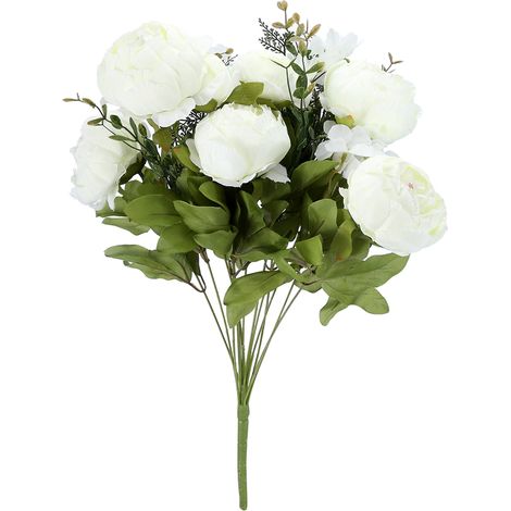 Pivoine Artificielle Rétro - Matériau De Haute Qualité - Pour Mariage Et Décoration Intérieure - Lot De 1 (1/5)