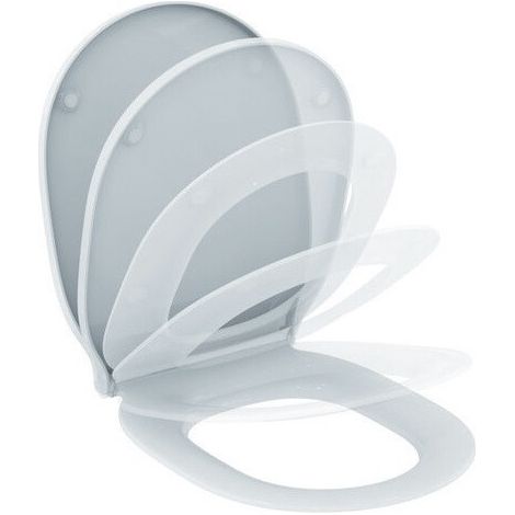 Abattant WC CONNECT AIR avec couvercle à fermeture amortie (enveloppe) blanc IDEAL STANDARD