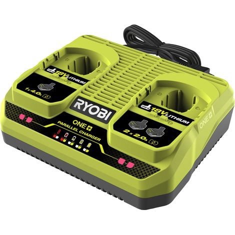 Ryobi RC18240 2-Port-Parallelladegerät 18V ONE+ 4Ah/h
