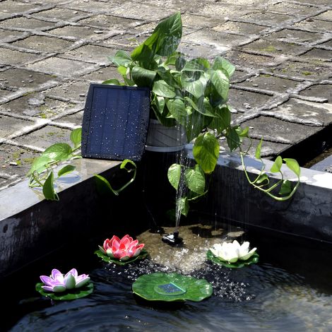 Solarbetriebene Paneele für Landschaftsgestaltung, Schwimmbadbau, Gartenbrunnen, dekorative Steckdosenbrunnen, 9V 2,5W Wasserpumpe.