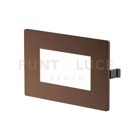 GES2132- SEGNAPASSI POLICARBONATO MARRONE A LED 3000-4000-5000K 203-260-250LM 3W IP54 DA INCASSO