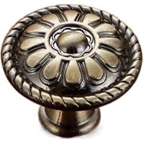 Vintage Tiroir de Porte Poignée, Bouton de Meubles, Bronze Boutons de Tiroir, Poignées de Meuble pour Placard Armoire Cuisine, Chambre d'enfant (Rond) (1/5)