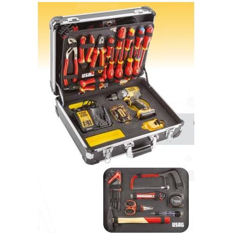 Valigia Con Assortimento Per Elettricisti (74 Pz) 002JME/DCD706