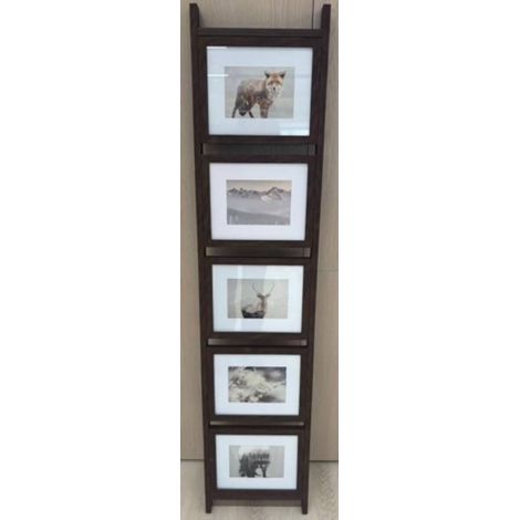 Portafoto a scaletta per 5 foto scott in legno naturale - Atmosphera créateur d'intérieur (1/3)