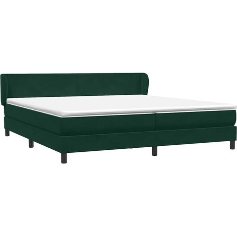 Maison Exclusive - Boxspringbett mit Matratzen Dunkelgrün 180x220 (1/5)