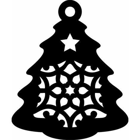 Ciondolo traforato £6 Decorazione natalizia Decorazione per finestra dell'albero di Natale Ciondolo