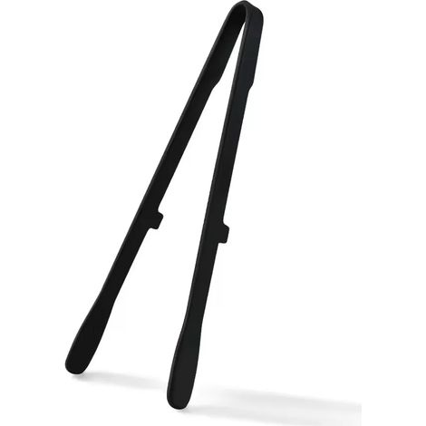 (Noir, lot de 3) Pinces à toasts en silicone, pinces isolantes pour aliments, pinces de cuisine, pinces de cuisson antidérapantes