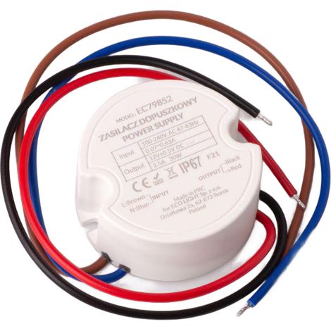 Netzteil für eine Box fi60 2,50 A 30 W 12 V DC IP67 50 x 50 x 22