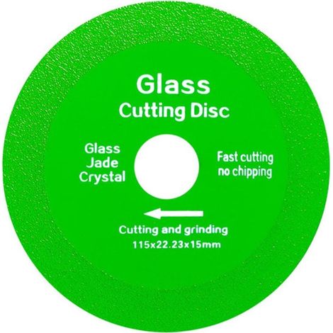 Disques de coupe pour verre en 6 pièces, 4,5 pouces, pour meuleuses d'angle disques de coupe diamantés de 7/8 pouce, lames de scie ultra-minces, pour le meulage.