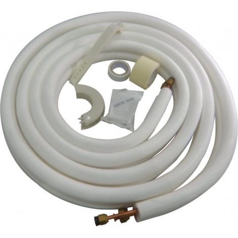Bitubo Cobre Aislado 1/4 - 3/8 Cobre Alumin 3 Mts Con Accesorios