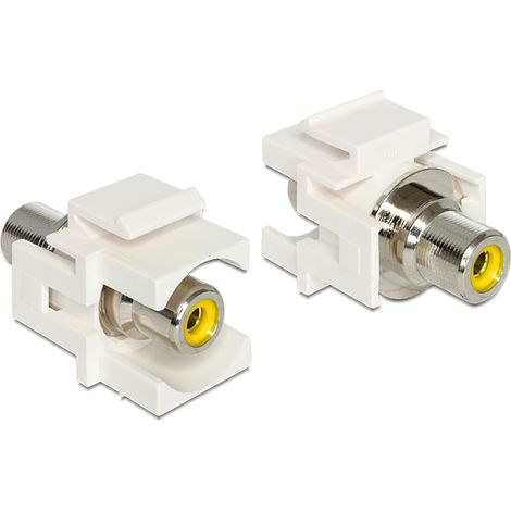 Delock keystone module rca female  rca female yellow