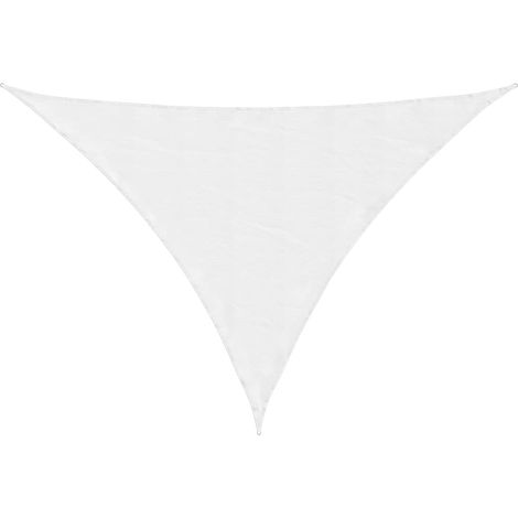 Vela Parasole  Telo Ombra  Parasole a Vela Oxford Triangolare 5x5x6 m Bianco (1/4)