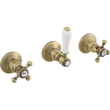 Sapho Reitano Rubinetteria Antea - Miscelatore doccia ad incasso per 2 utenze, bronzo SET305-106 (1/5)