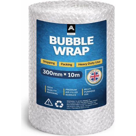 Rouleau de papier bulle pour déménagement Grand rouleau de papier bulle pour déménagement, emballage facile, bureau et utilisation industrielle (300 mm x 10 m) (1/5)