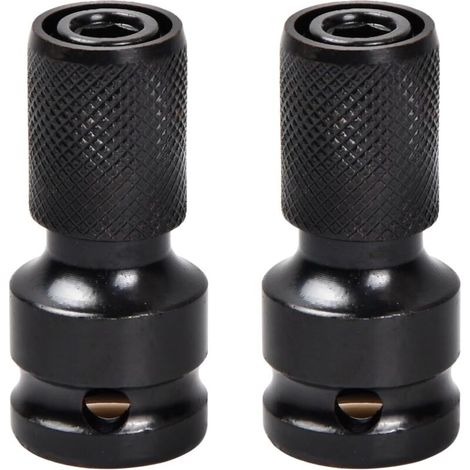adaptadores de vaso, adaptador de impacto de accionamiento cuadrado, accesorios para llaves de impacto con vástago de trinquete de 1/2" y 1/4" para taladros, convertidor de mandril de liberación rápid
