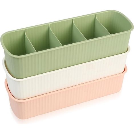 Aufbewahrungsboxen für Socken und Unterwäsche, 3 teiliges Aufbewahrungssystem für Kleiderschrank, Schubladen, Organizer Schubladeneinsätze für BH (1/5)