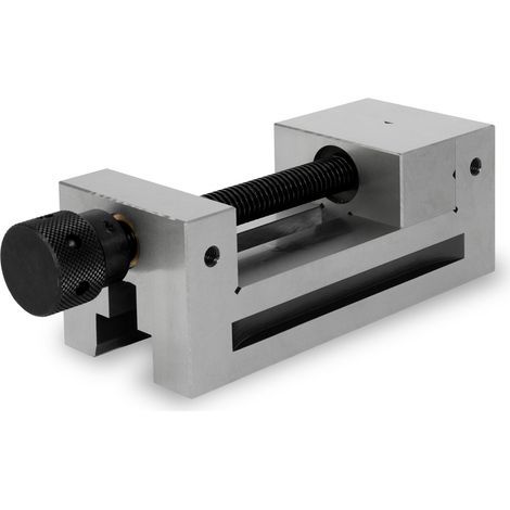 Morsa di precisione con mandrino 100mm serraggio 125mm acciaio officina – EBERTH (1/5)