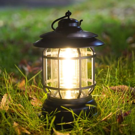 Lampe rétro portable pour éclairage extérieur, lampe de camping à batterie rechargeable, lampe LED ultra-lumineuse style rétro cheval (1/5)