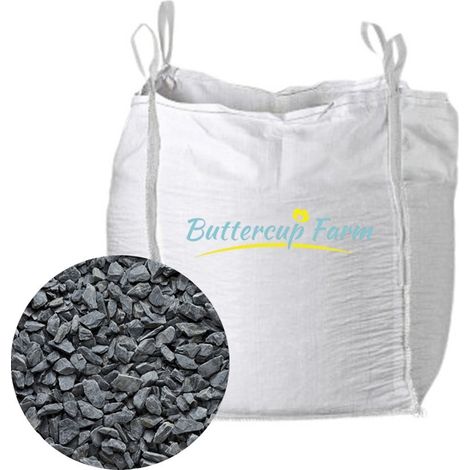 40mm Blue Slate Chippings - Premium Aggregate Bulk Bag - 850 kilos