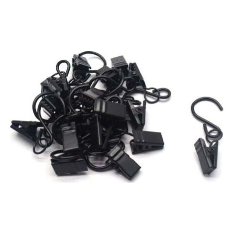 Pack of 20 curtain rod hanging hooks. (1/3)