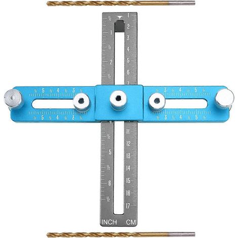 Outil d'installation de positionnement de poinçonnage de poignée Bleu + Gris (1/5)