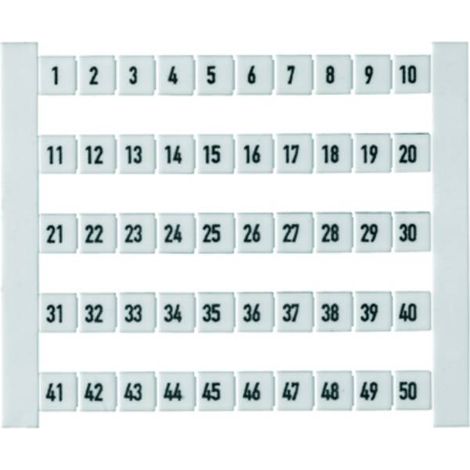Weidmüller 354361187-500 Segnamorsetti Bianco 500 pz.