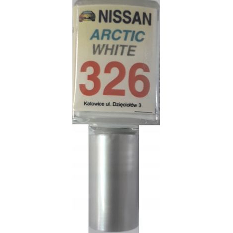 Peinture de retouche pour Nissan 326 Blanc Arctique - Réparation des rayures - 10 ml - Arasystem (1/5)