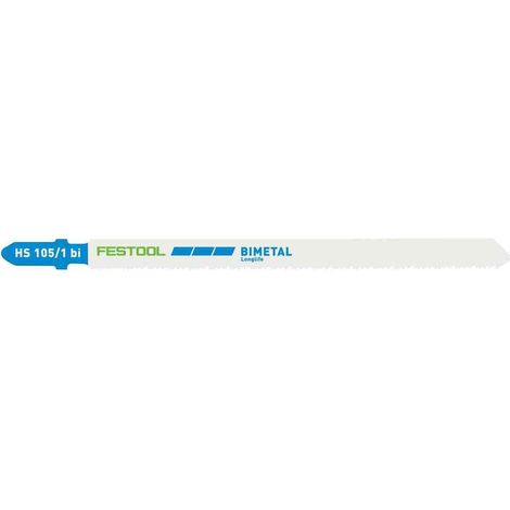 Festool 204272 Jigsaw Blades - Pack of 5 - Metal Steel / Stainless Steel HS 105/1 BI/5