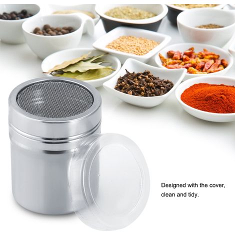 Pot à épices durable en acier inoxydable, bouteille à café assaisonnée, ustensile de cuisine(s) (1/5)