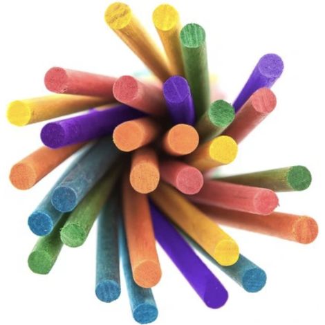 Bastoncini JUMBO XXL, colorati - giocattolo per zampe o fai da te per pappagalli di grandi dimensioni 20 pezzi 30 cm (1/5)