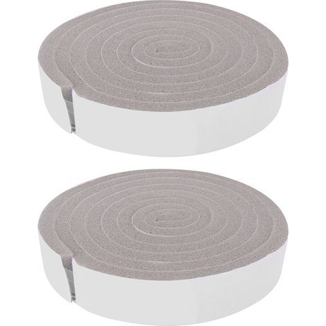 Bande d'isolation en mousse éponge pour porte et fenêtre, 2 pièces, bande d'étanchéité contre les intempéries (1/5)