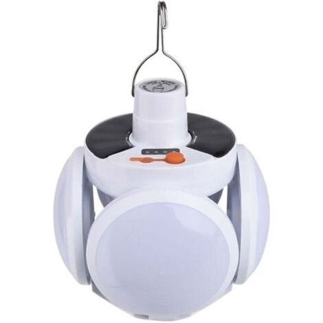 Lanterne Camping LED, Luminosité Réglable Eclairage Camping Etanche, Portable Lampe LED Rechargeable à énergie (1/4)